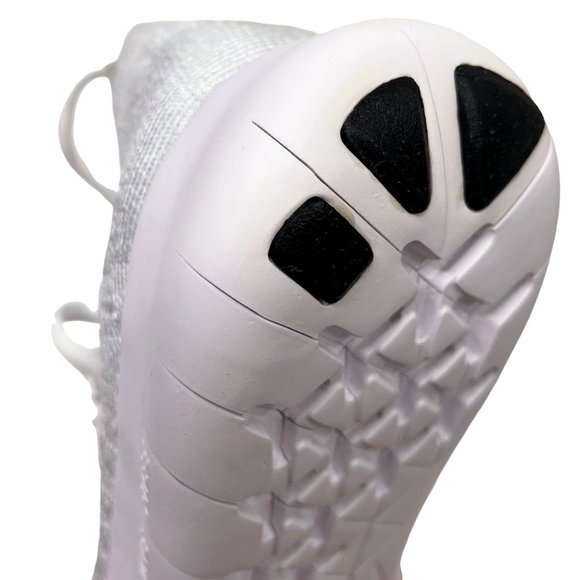 Nike Free RN Flyknit 2017 White Pure Platinum Running Sneakers 880844-100 - Picture 8 of 10